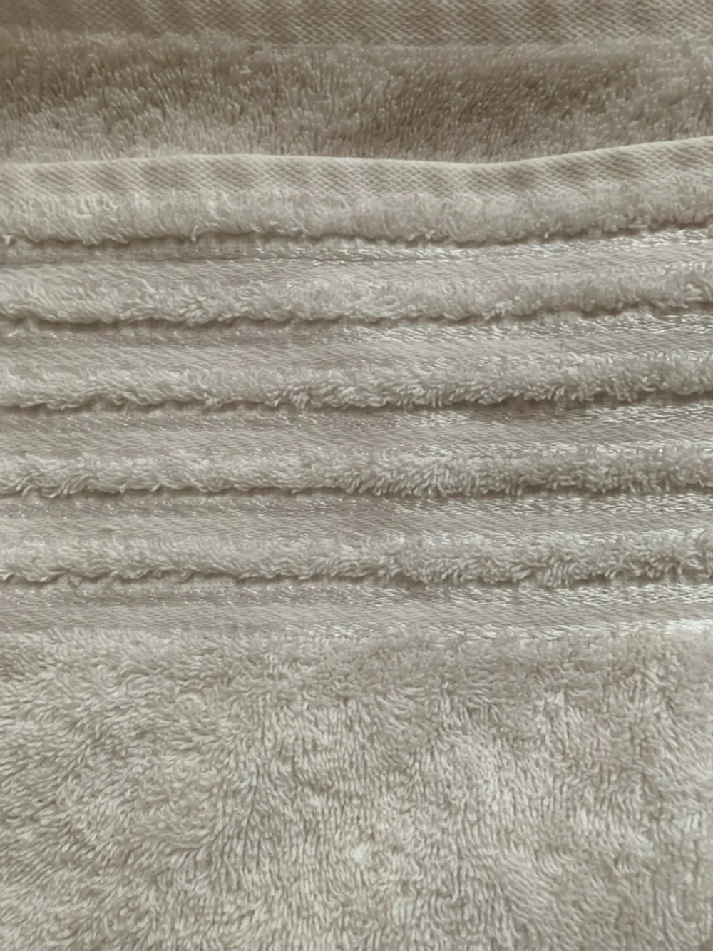 Soft White Textured Bath Towel